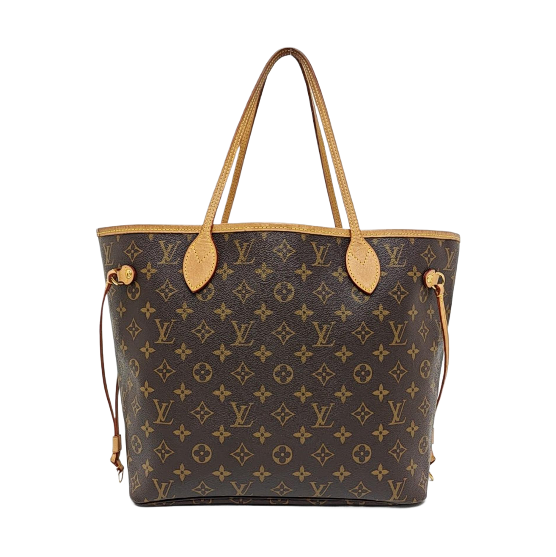 NEVERFULL MM Monogram Coated Canvas Brown
