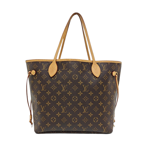 NEVERFULL MM Monogram Coated Canvas Brown
