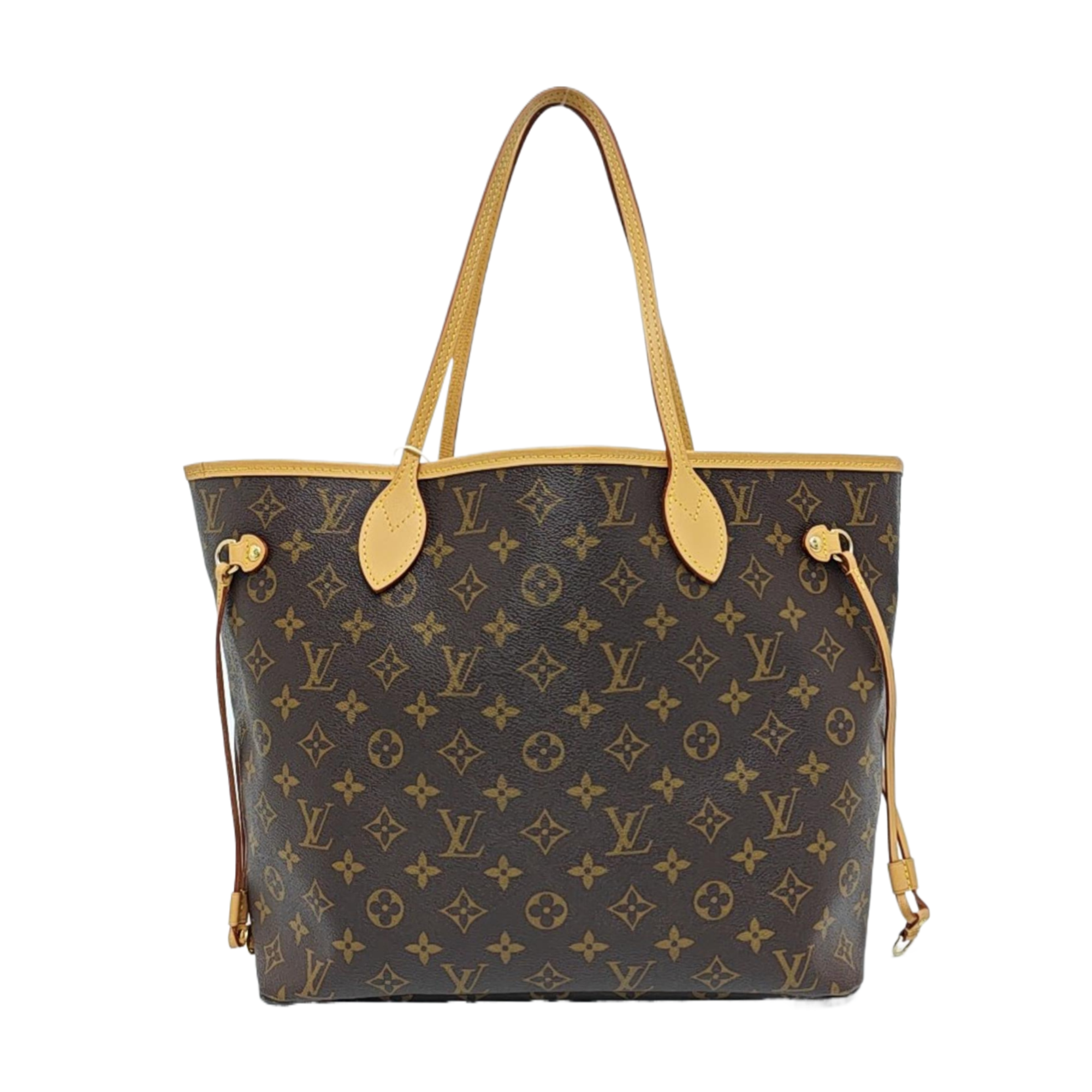 NEVERFULL MM Monogram Coated Canvas Brown