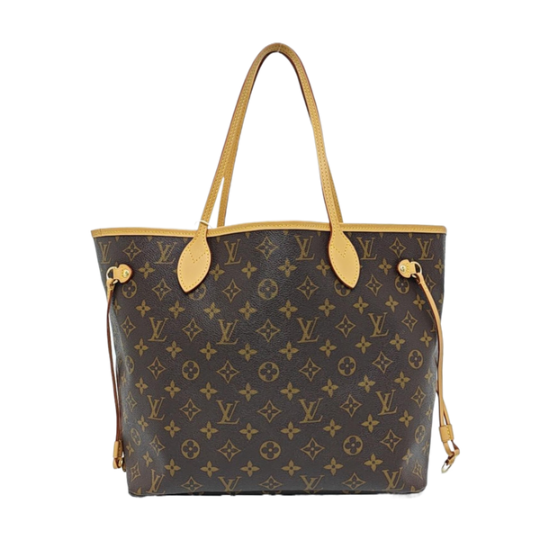 NEVERFULL MM Monogram Coated Canvas Brown