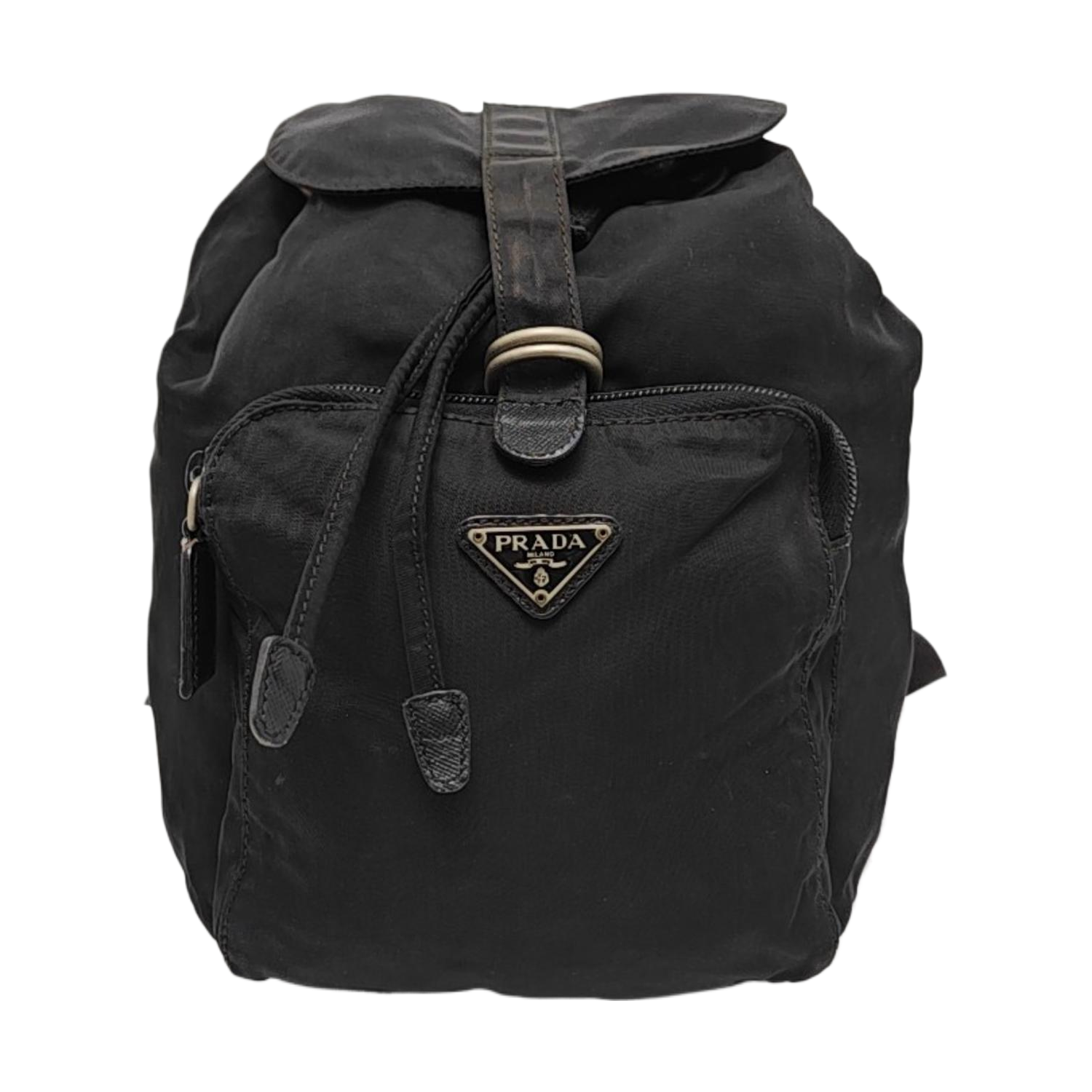 Nylon Backpack Black
