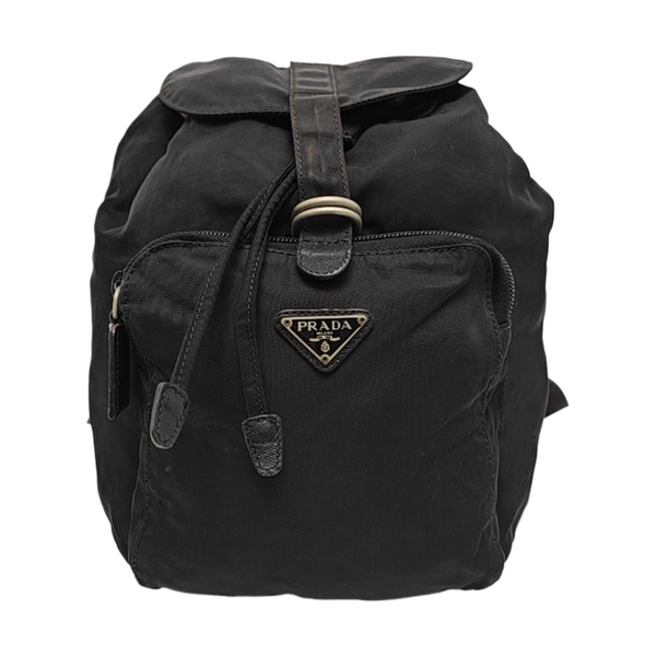 Nylon Backpack Black