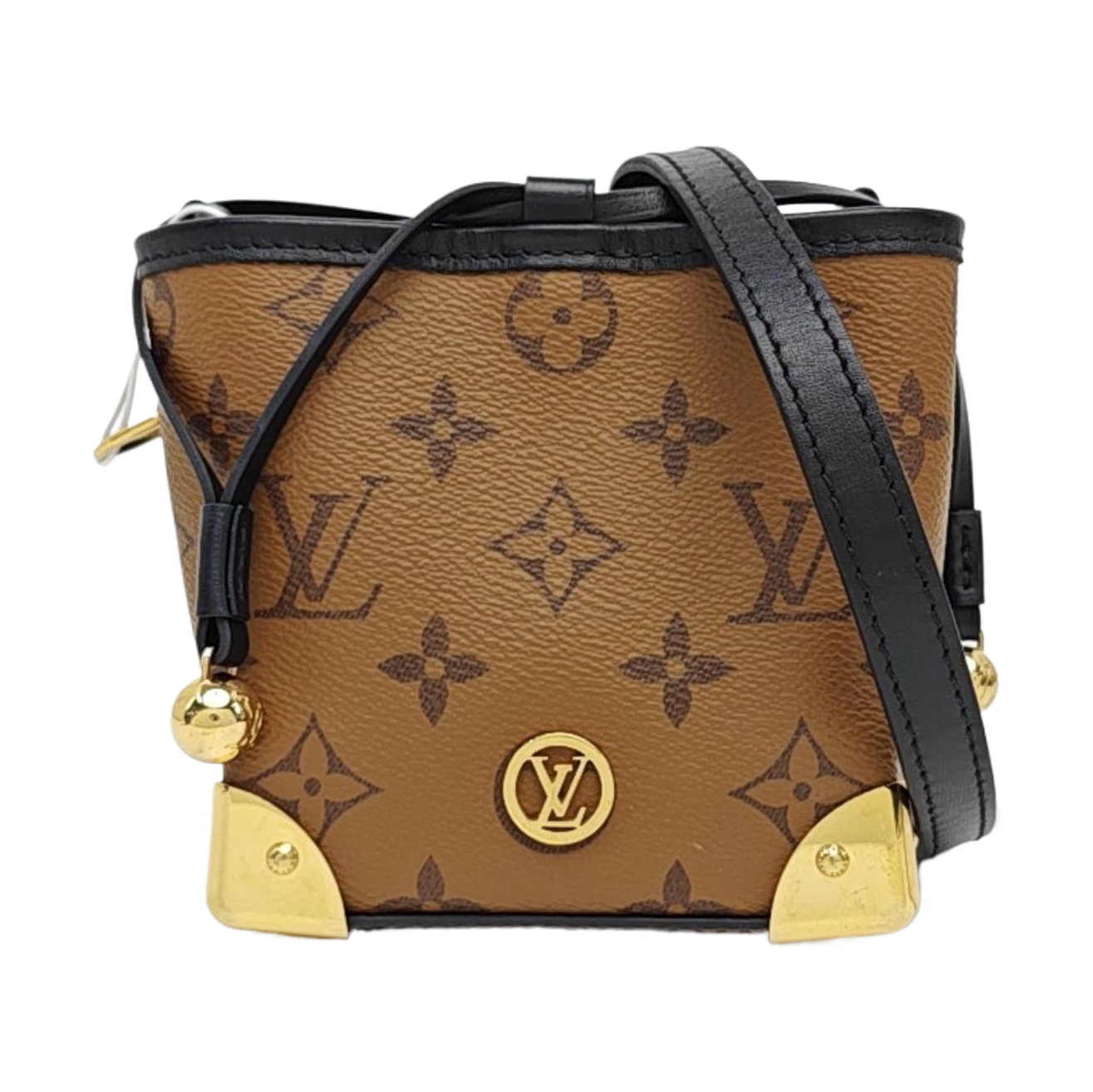 NOÉ PURSE LV CHARMS Monogram Coated Canvas Brown