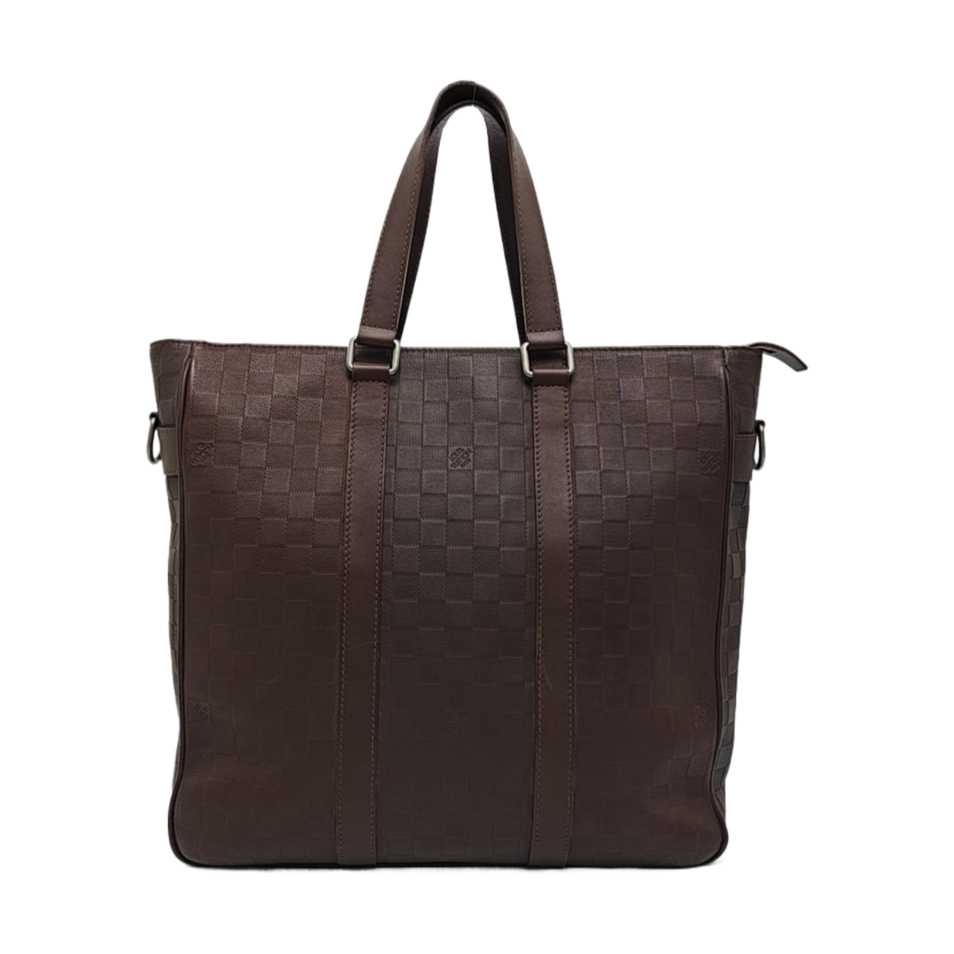 TADAO PM Damier Ebene Calfskin Brown