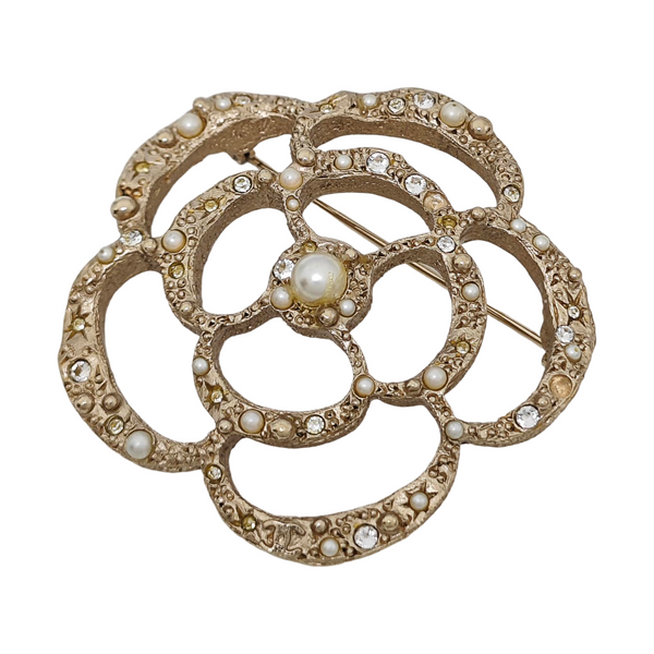 Metal Gold Brooch