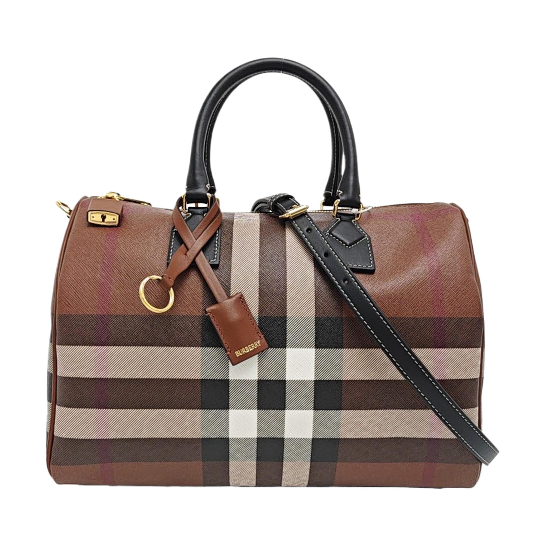 Coated Canvas Shoulder Bag Medium Multicolor