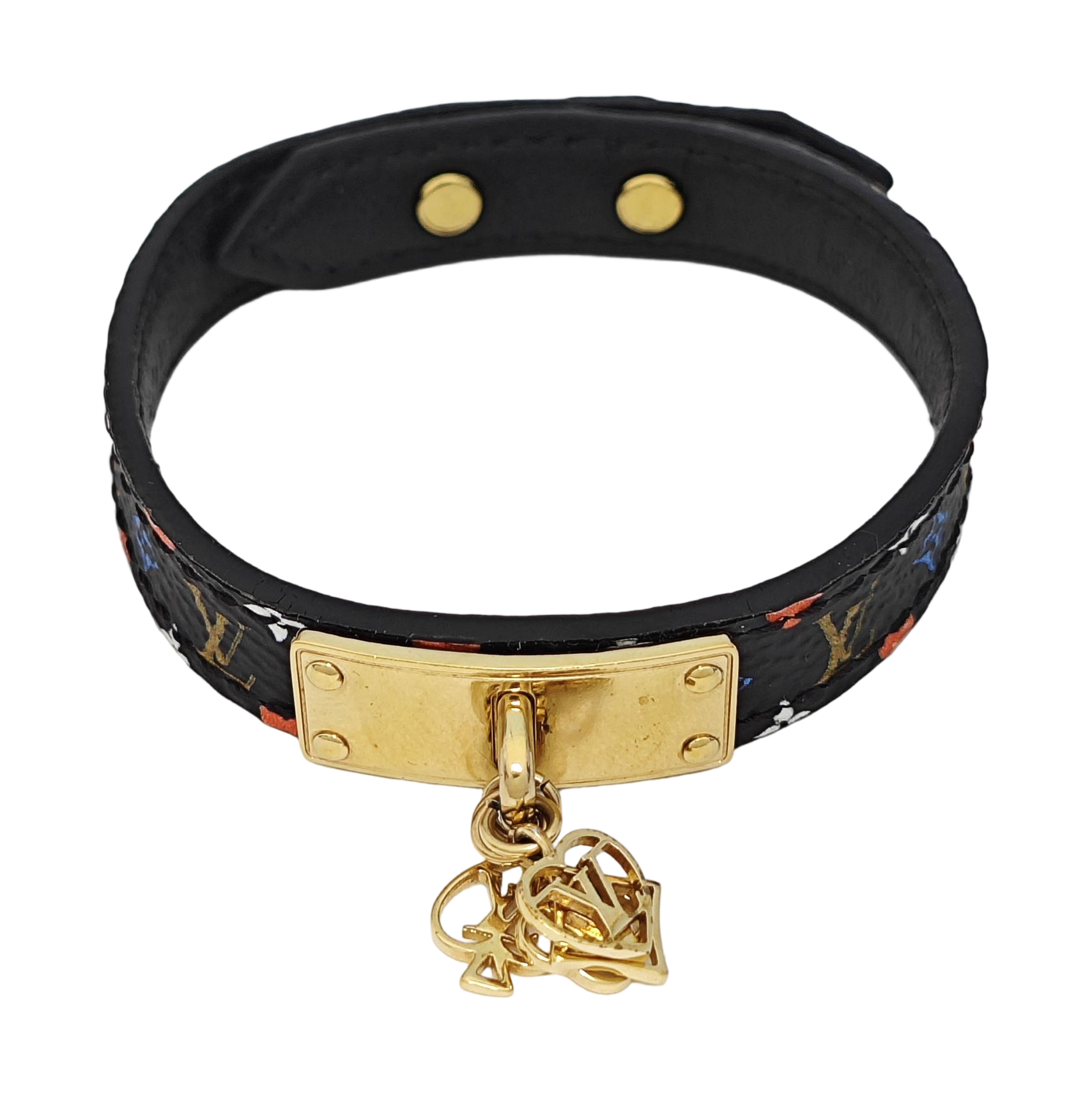 Coated Canvas Black Bangle