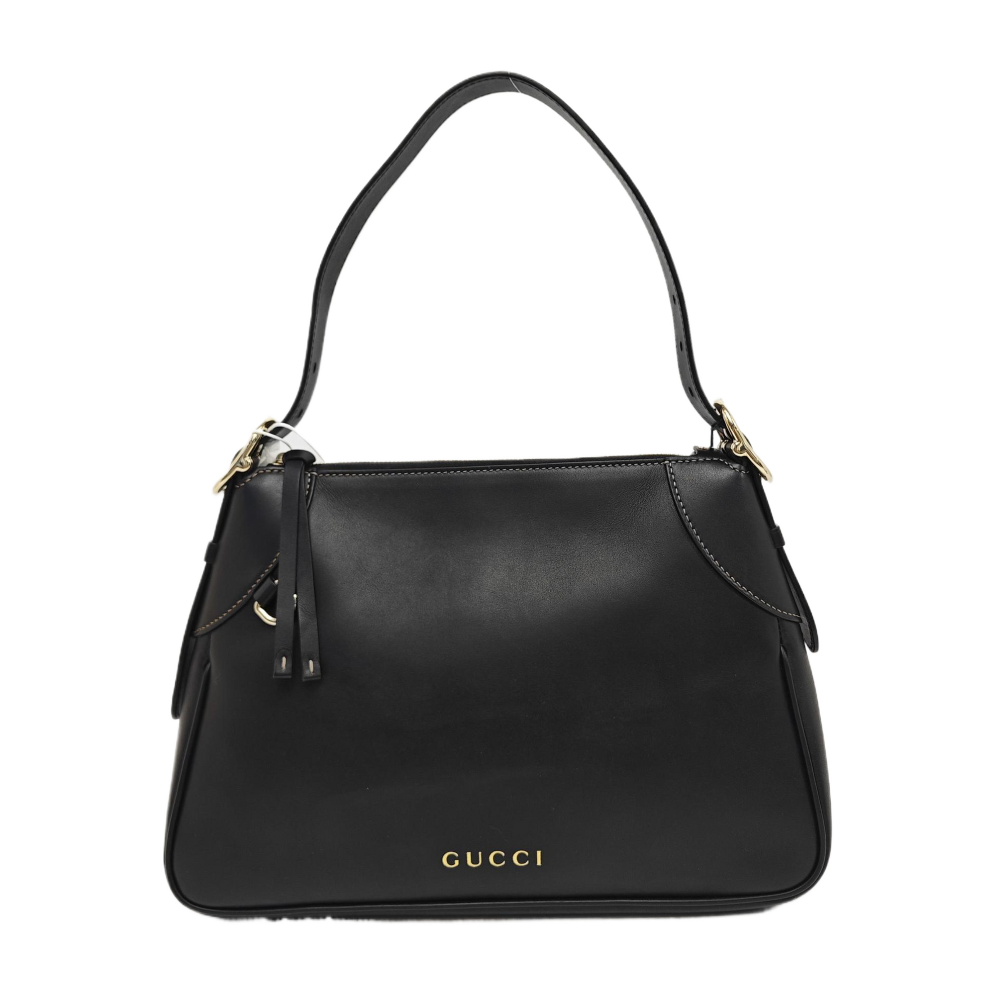 GG Emblem Medium Calfskin Black