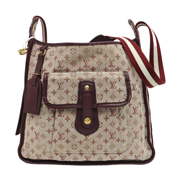 MARY KATE Monogram Canvas Red