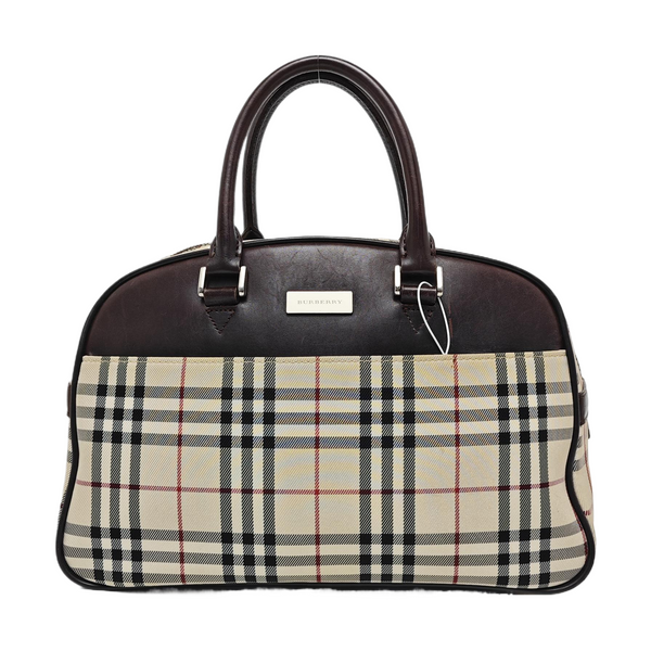 Canvas Top Handle Bag Beige