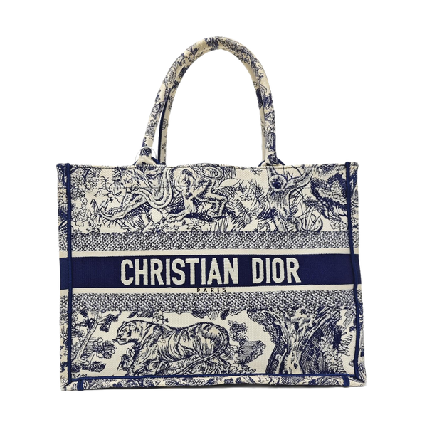 Book Tote Medium Canvas Blue