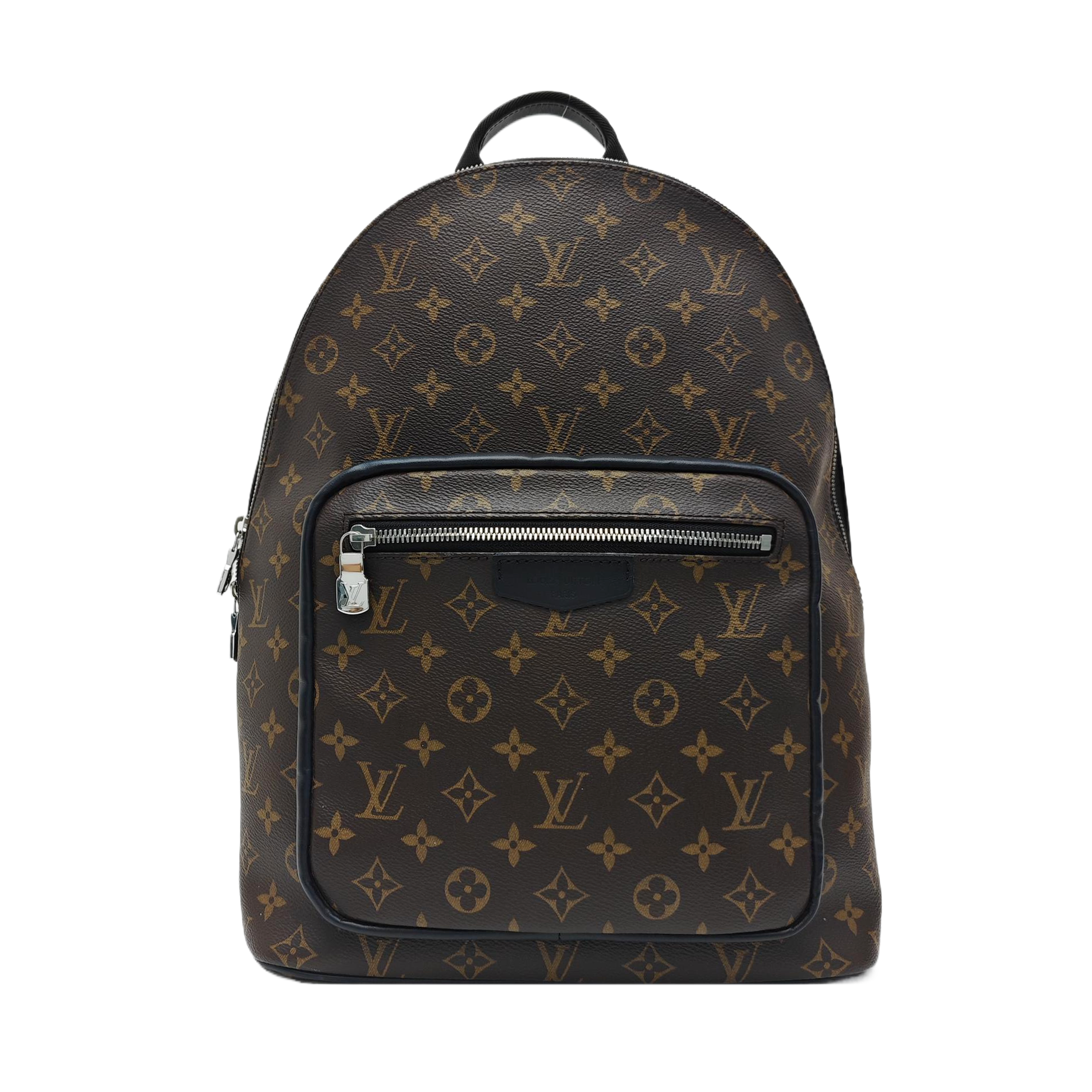 JOSH Monogram Coated Canvas Brown