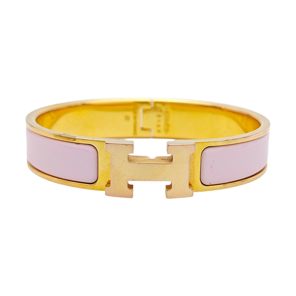 Clic H Metal Gold Bangle