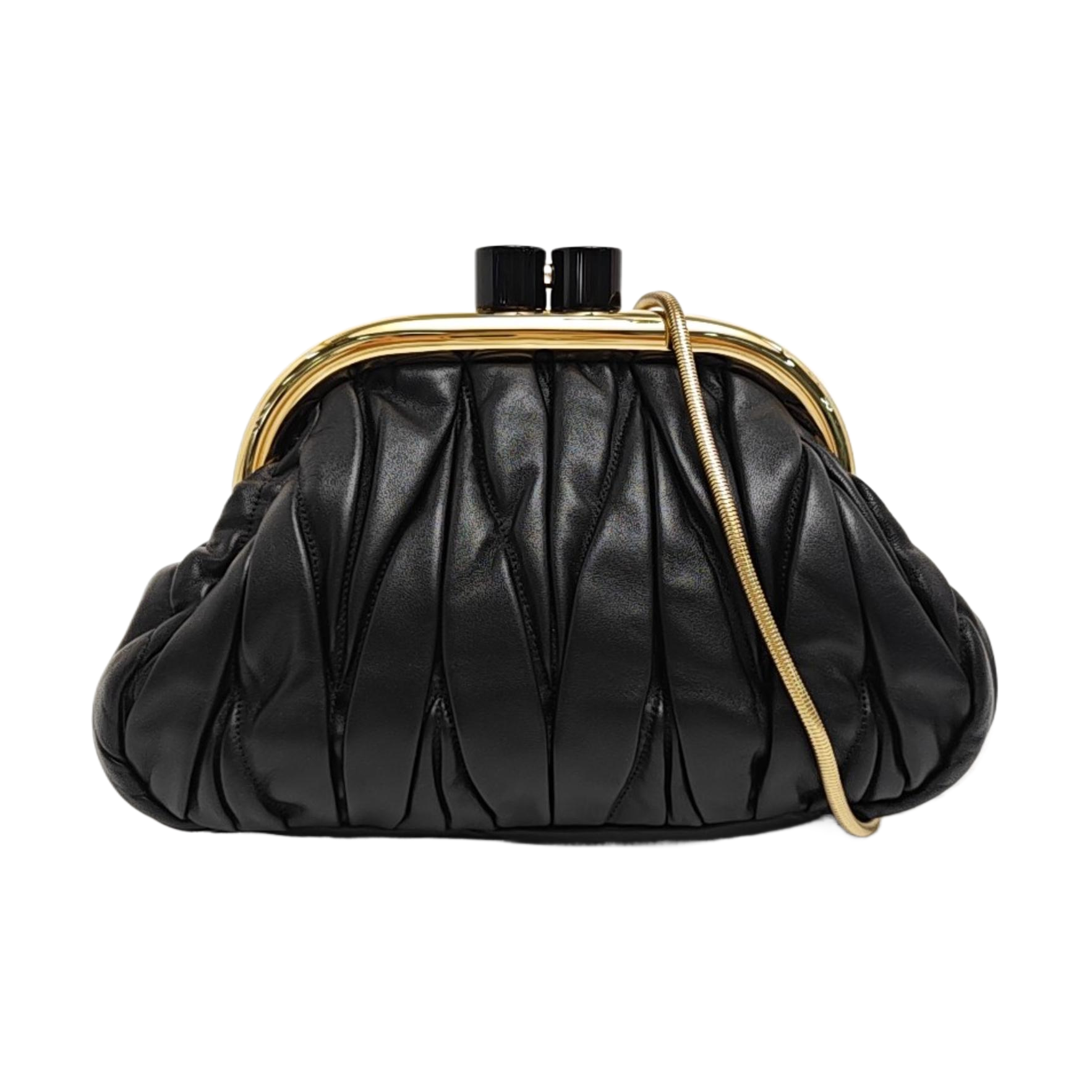 Miu Belle Lambskin Black