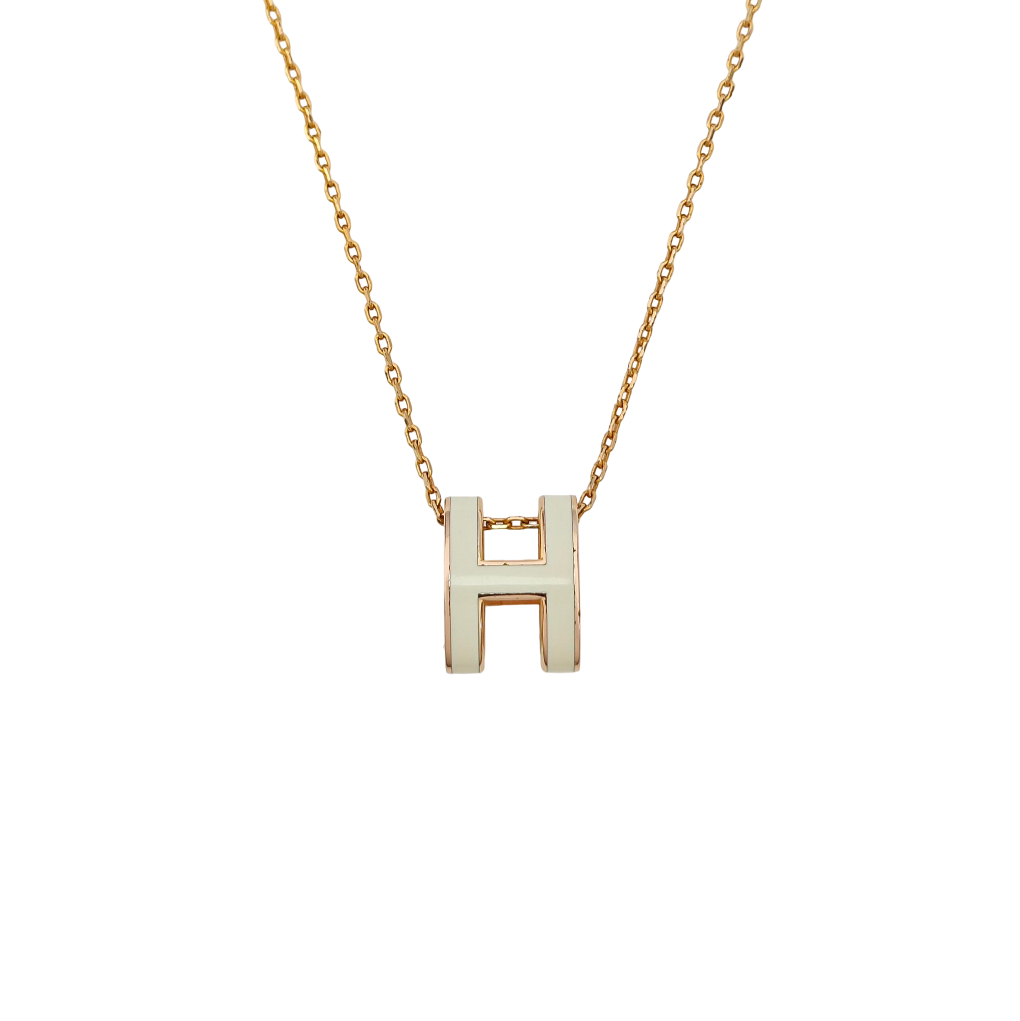 Pop H Metal Gold Necklace