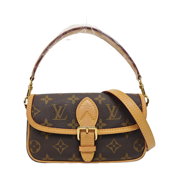 DIANE Nano Monogram Coated Canvas Brown