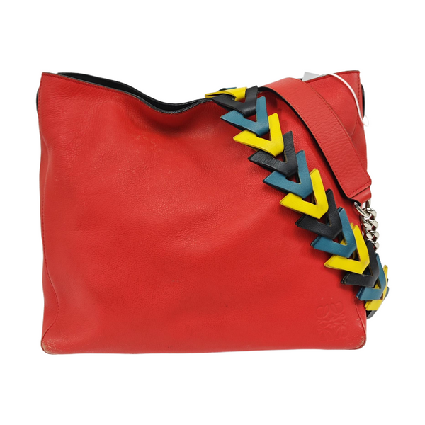 Calfskin Shoulder Bag Red