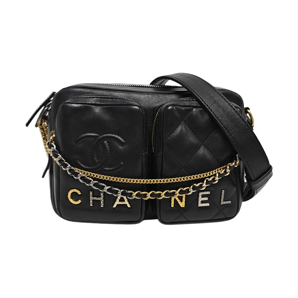 Quilted Calfskin Small Black