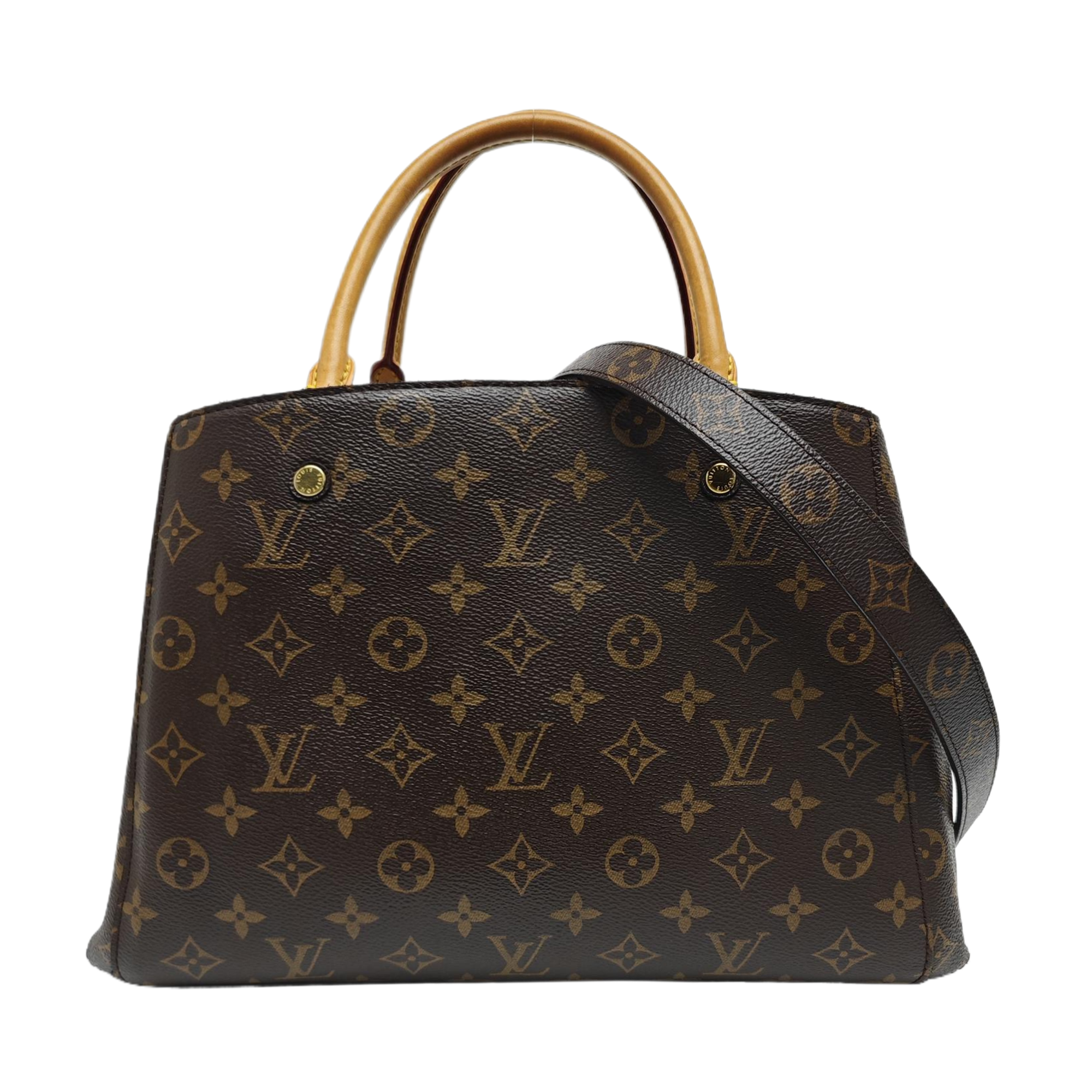 MONTAIGNE Monogram Coated Canvas Brown