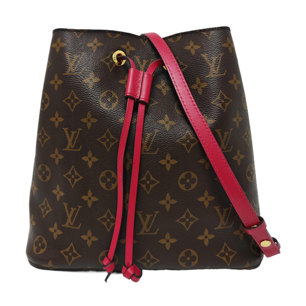 NÉONOÉ MM Monogram Coated Canvas Brown