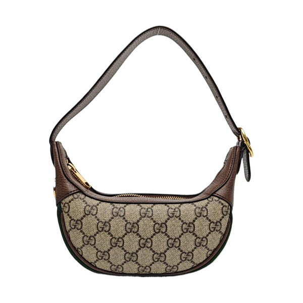 Monogram Coated Canvas Shoulder Bag Gray