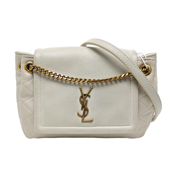 NOLITA Mini Quilted Lambskin White