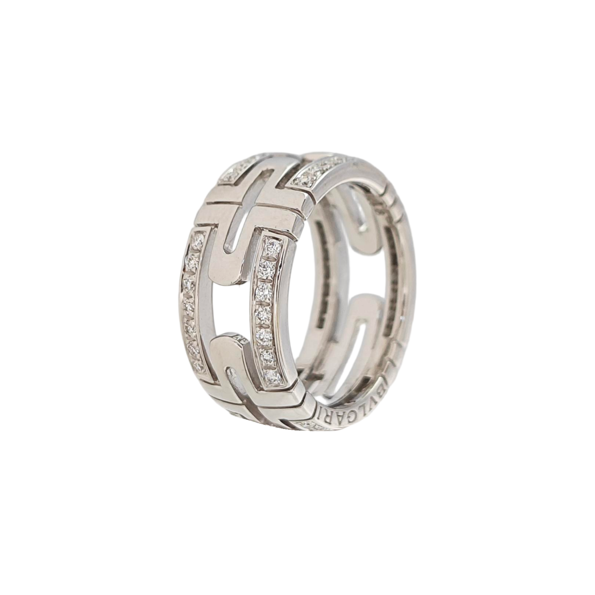 PARENTESI 18k White Gold Silver Ring EU 48