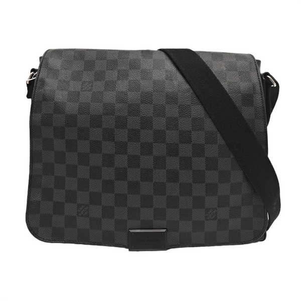 DISTRICT MM Damier Graphite Coated Canvas Gray