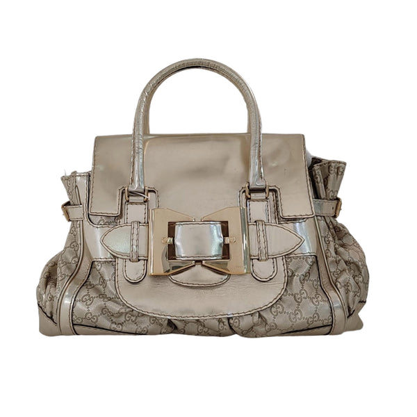 Queen Monogram Calfskin Gold