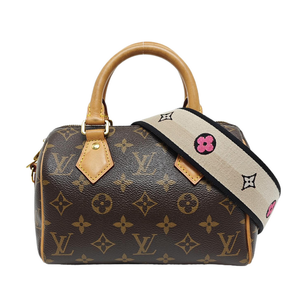 SPEEDY 20 Monogram Coated Canvas Brown