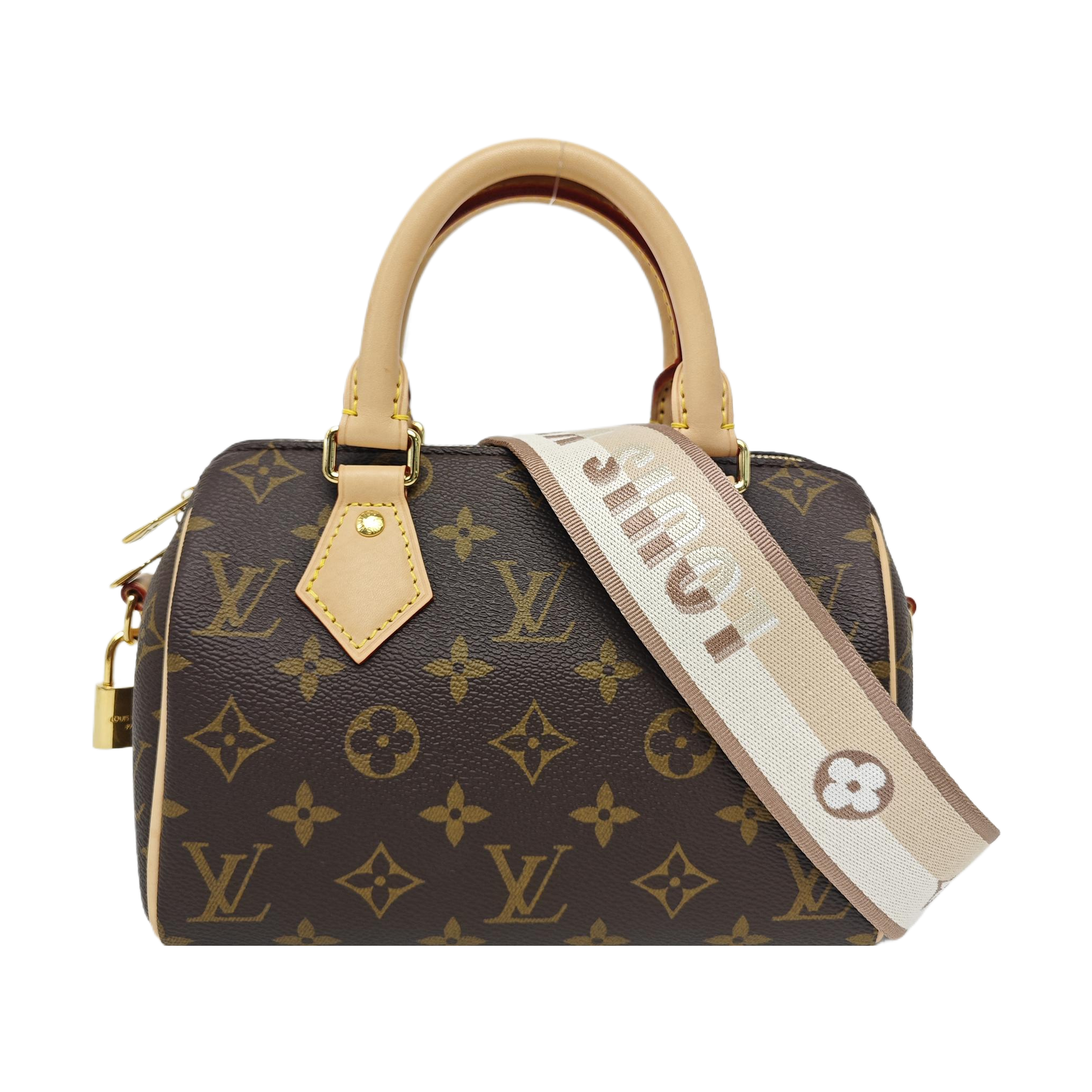 SPEEDY 20 Monogram Coated Canvas Brown