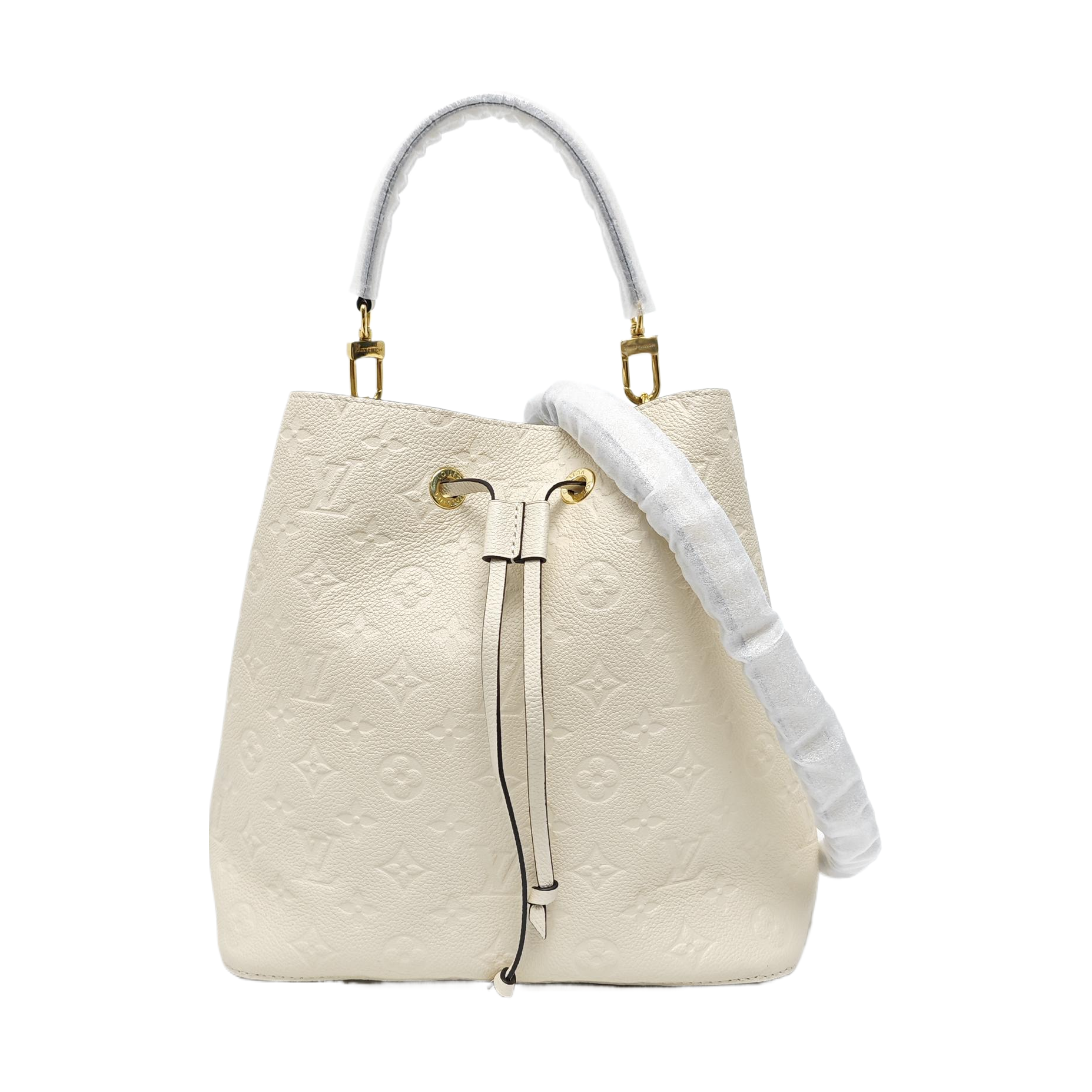 NÉONOÉ MM Monogram Calfskin White