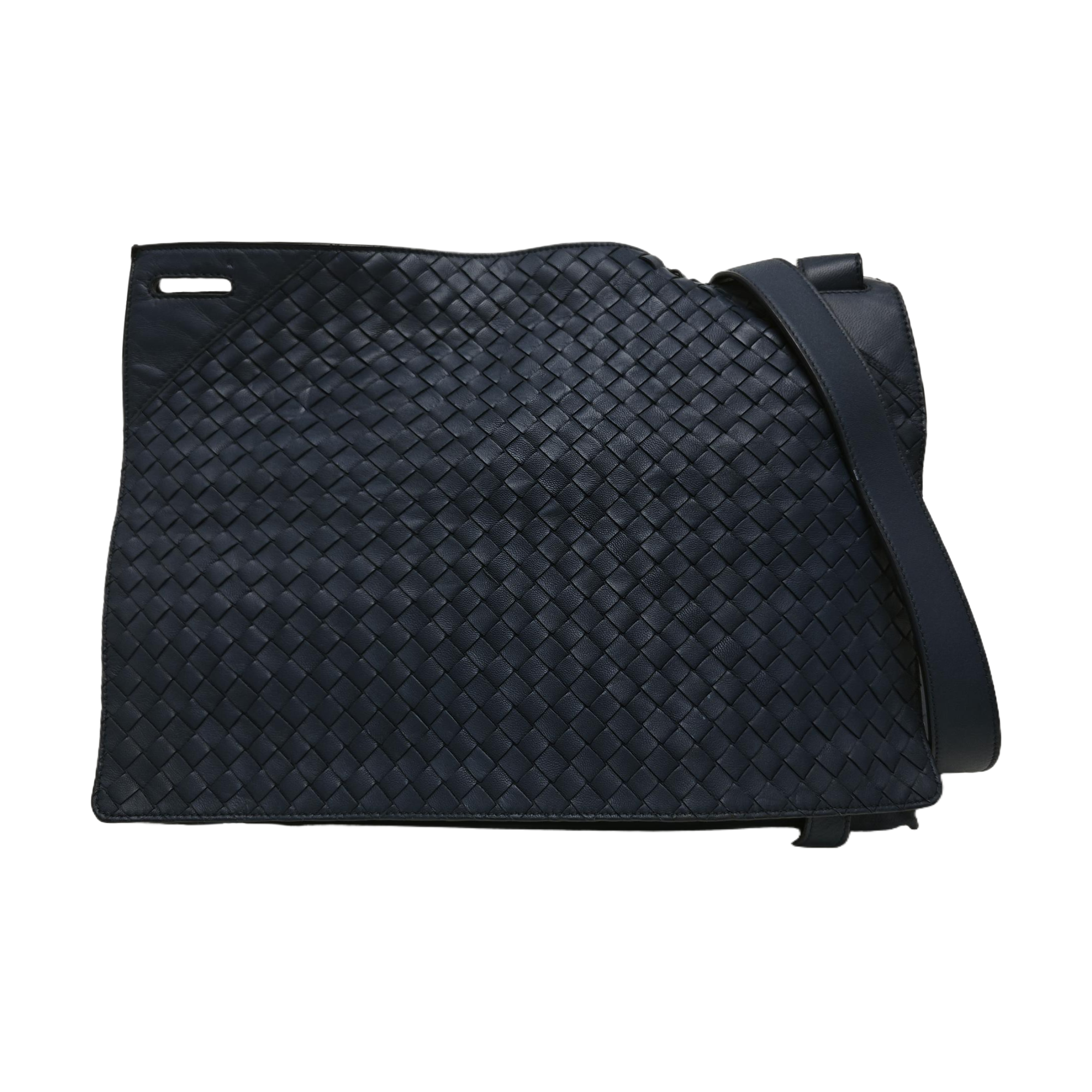 Calfskin Shoulder Bag Blue