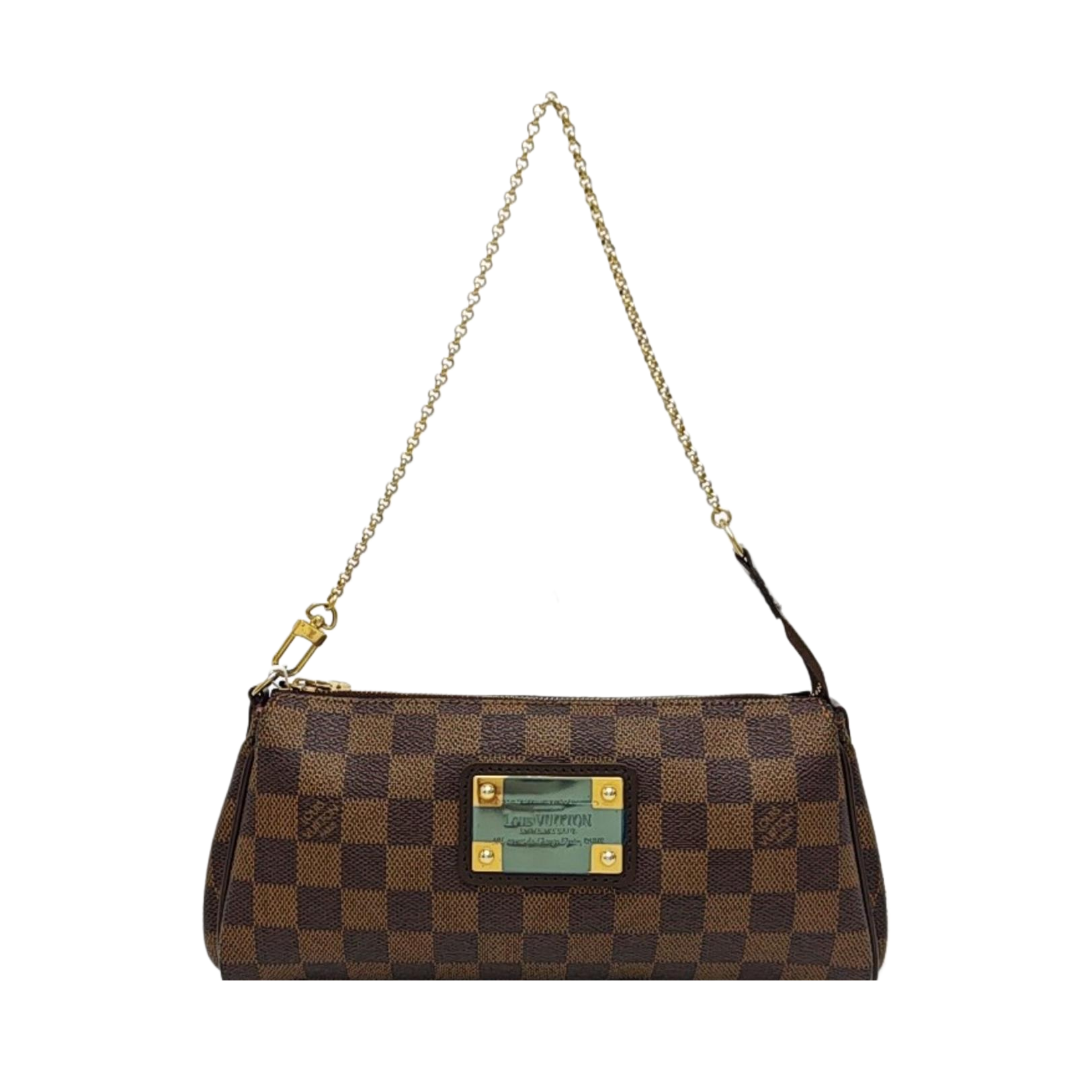 EVA Damier Ebene Coated Canvas Brown