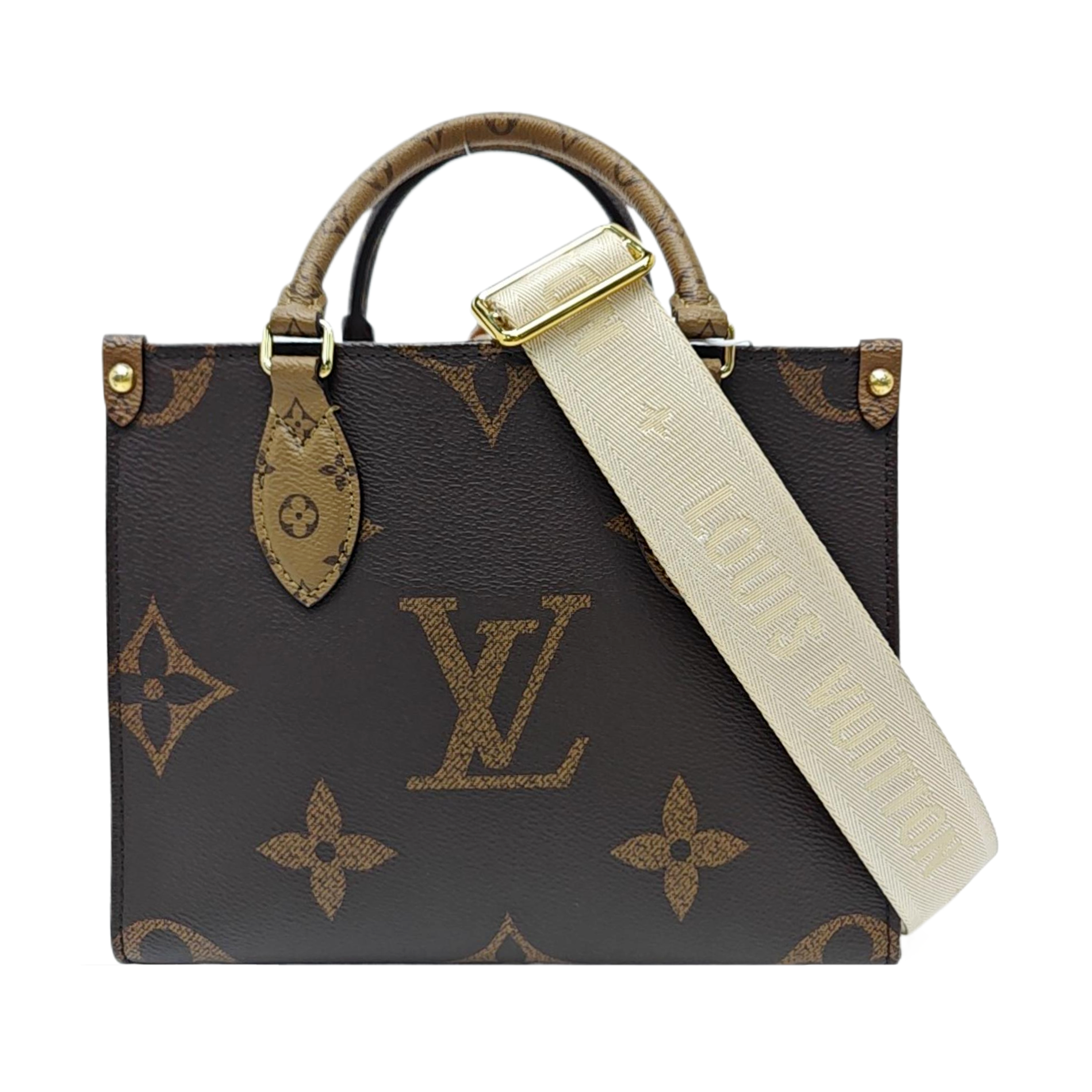 ONTHEGO PM Monogram Coated Canvas Brown