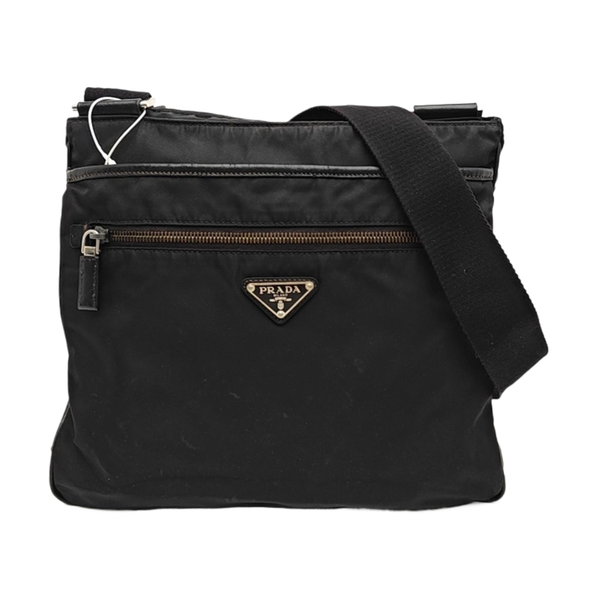 Nylon Shoulder Bag Black