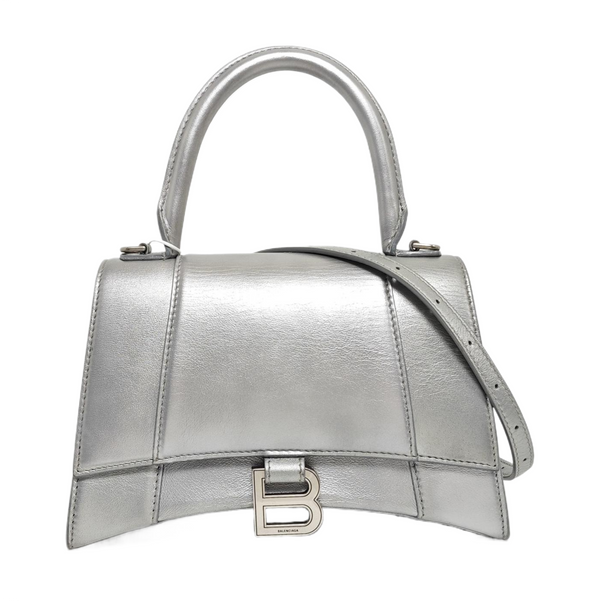 Hourglass S Calfskin Silver