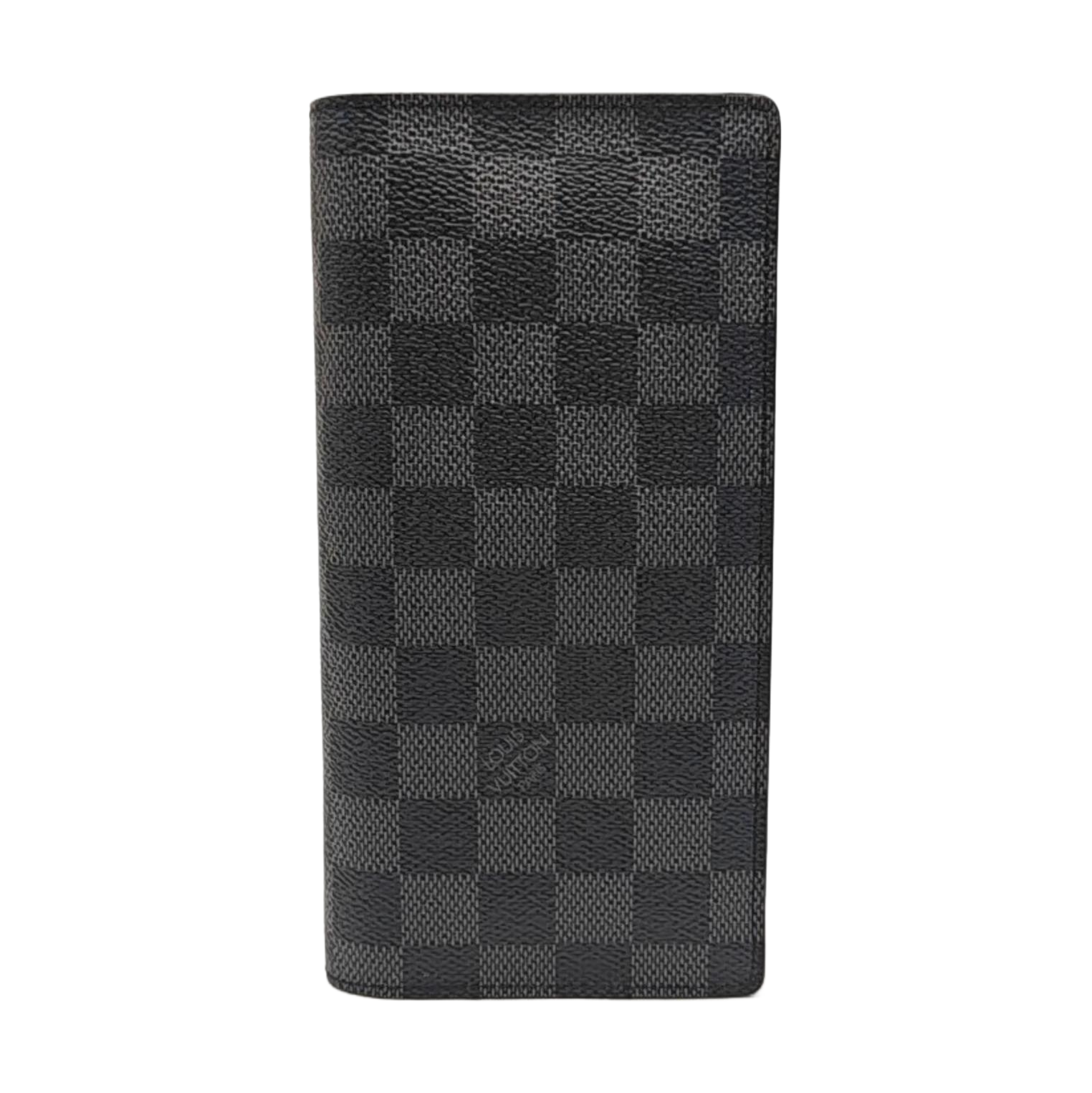 BRAZZA Damier Graphite Coated Canvas Black Wallet