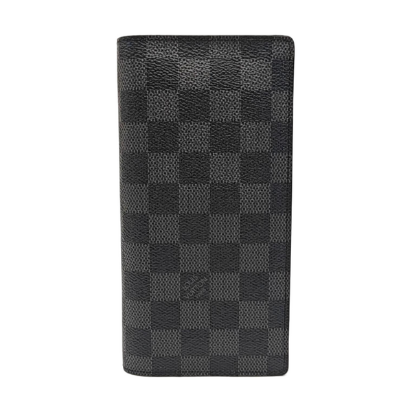 BRAZZA Damier Graphite Coated Canvas Black Wallet