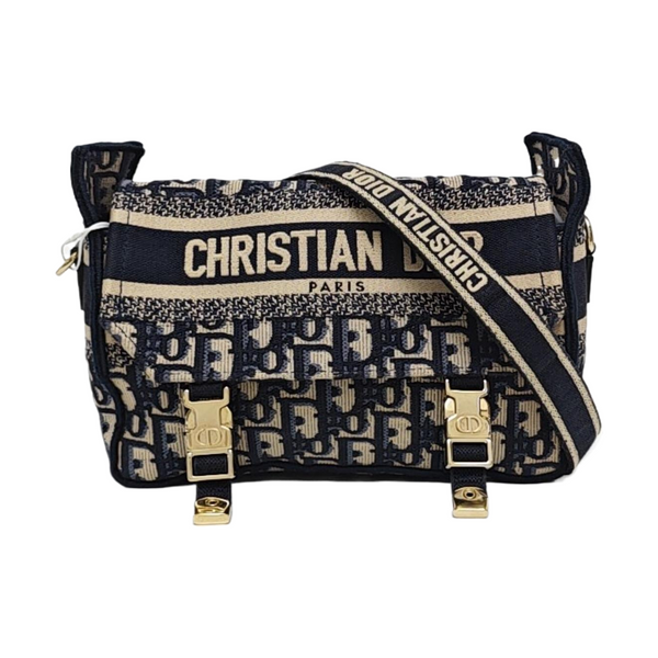 Diorcamp Small Oblique Canvas Blue