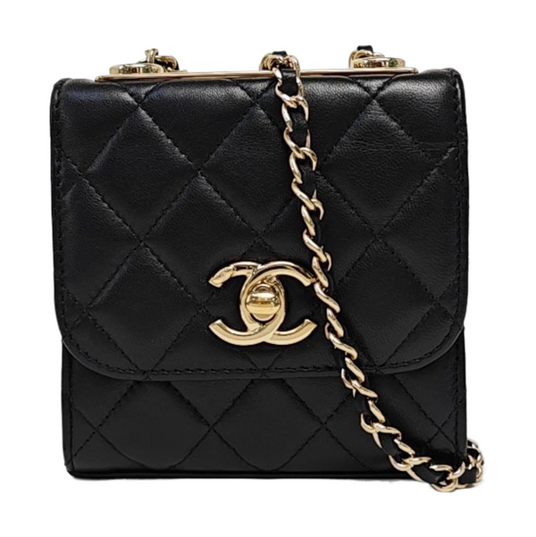 TRENDY CC Quilted Lambskin Black