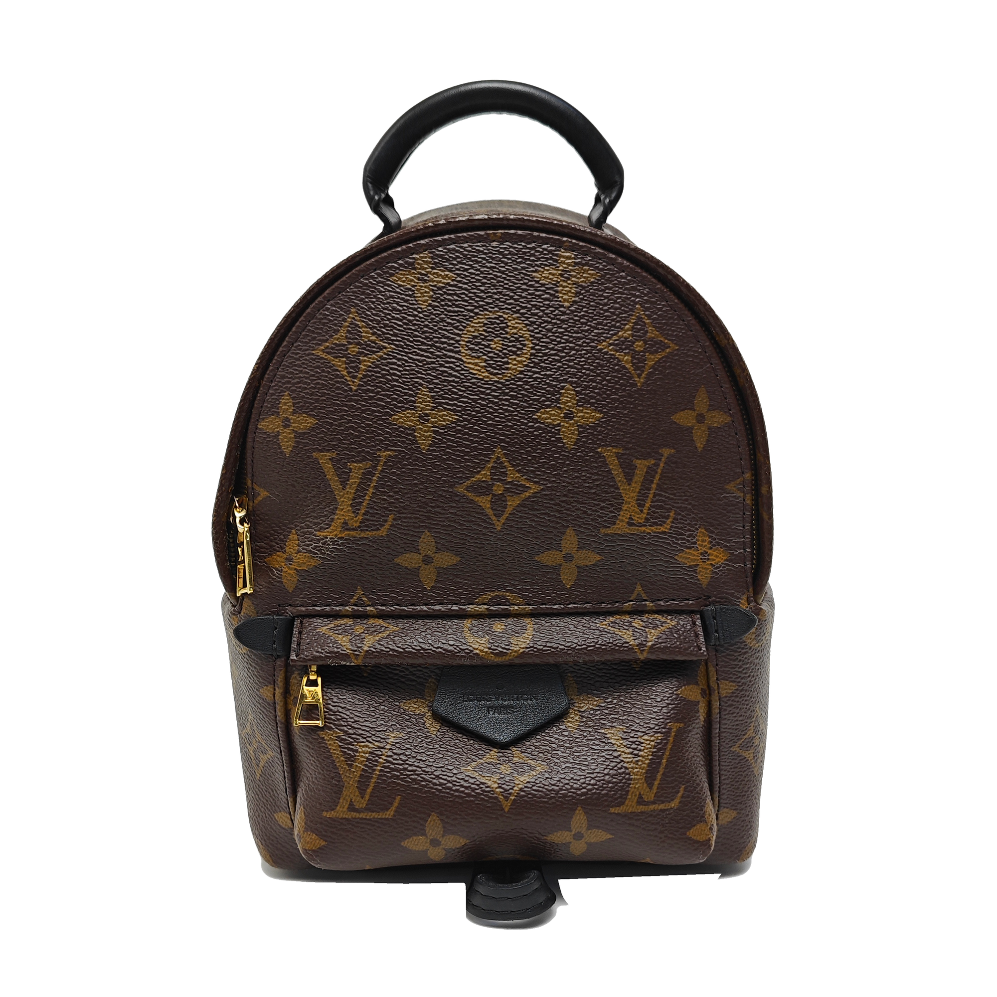 PALM SPRINGS Mini Monogram Coated Canvas Brown