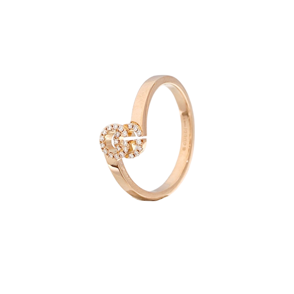 GG Running 18k Rose Gold Ring EU 50