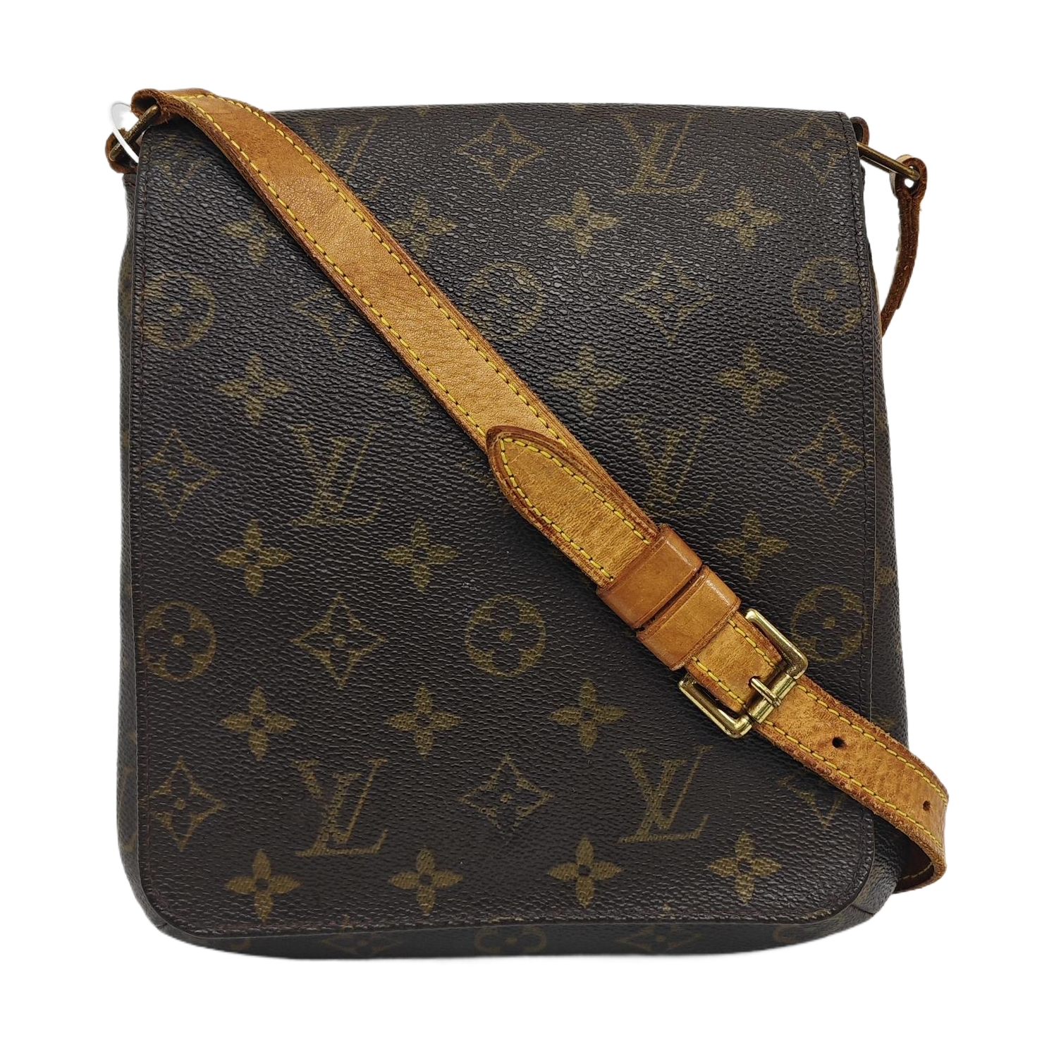 MUSETTE TANGO PM Monogram Coated Canvas Brown