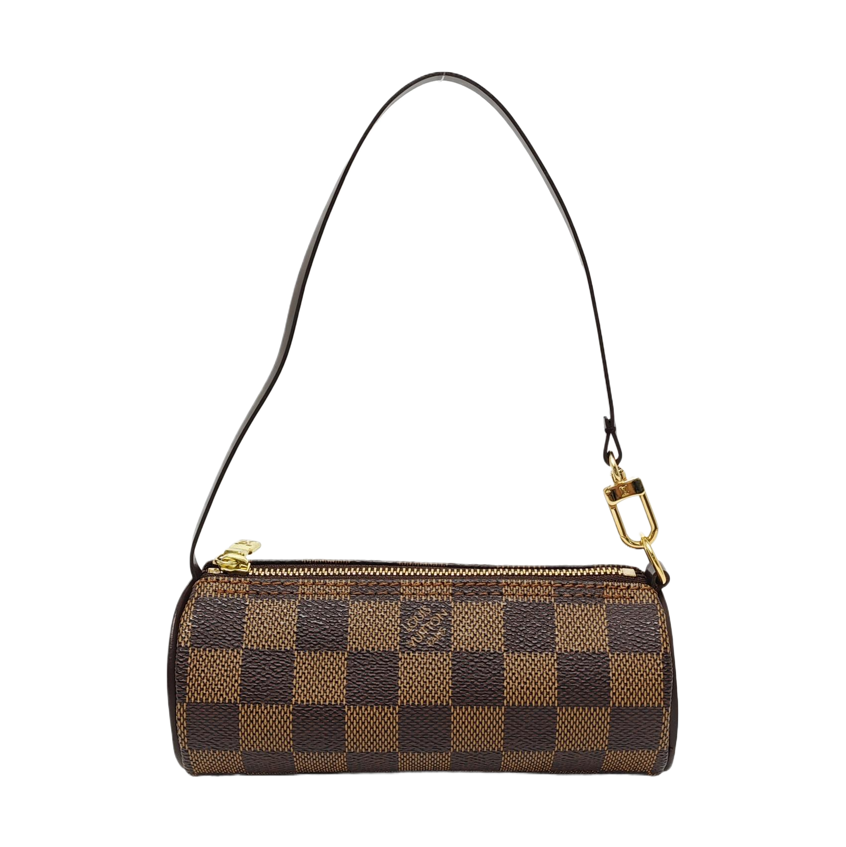 PAPILLON Mini Damier Ebene Coated Canvas Brown