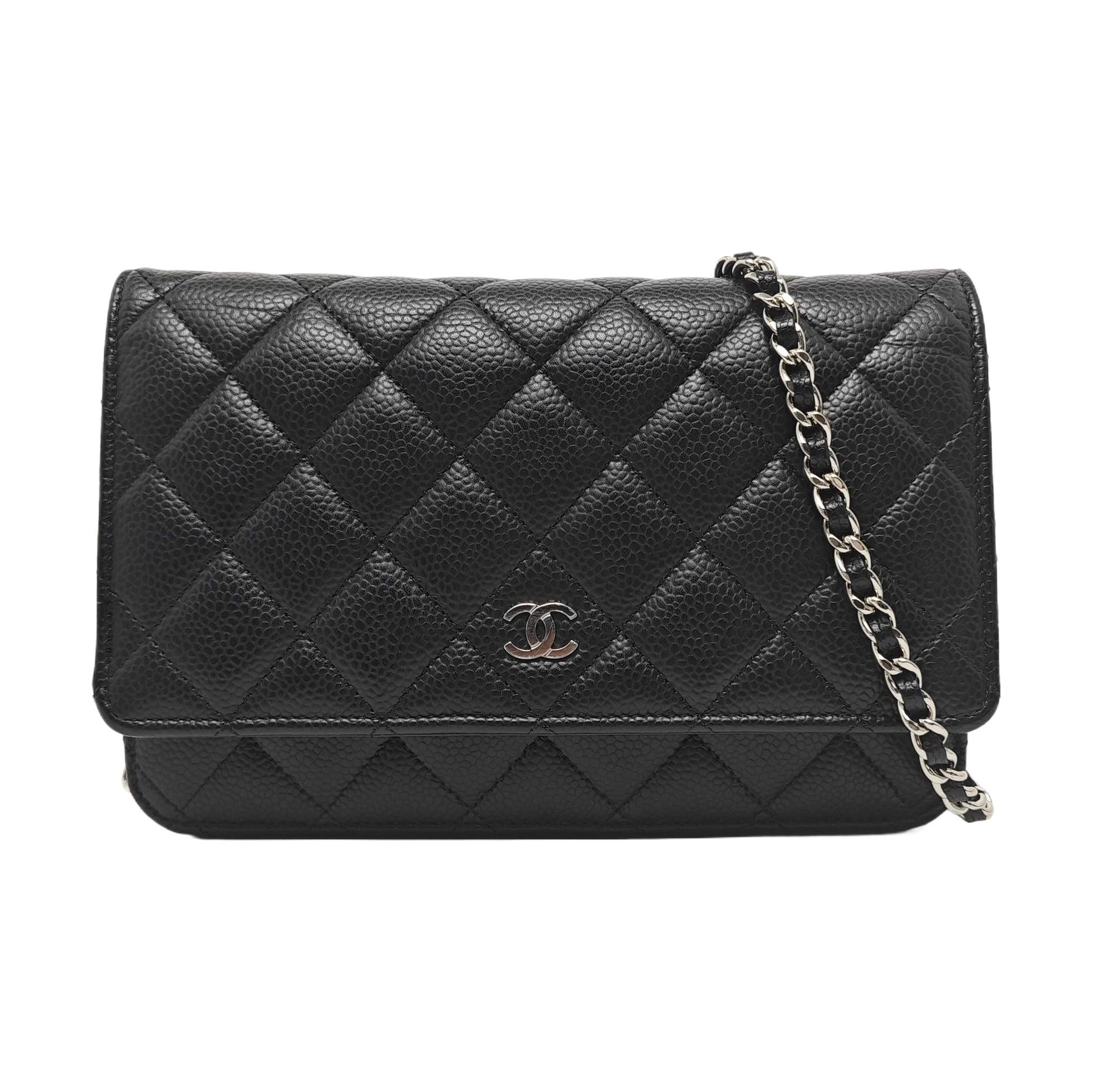 WOC Quilted Grained Calfskin Black