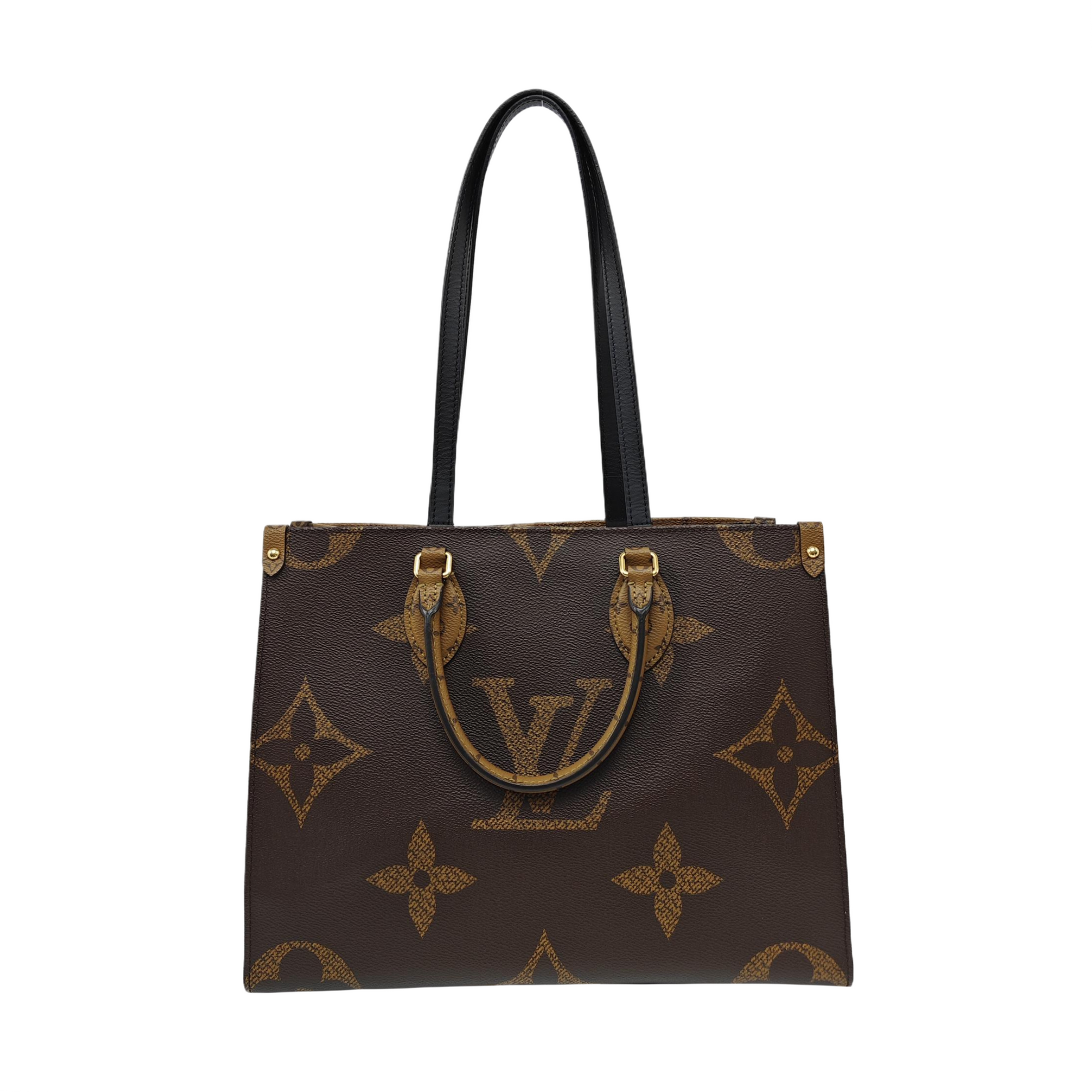 ONTHEGO MM Monogram Coated Canvas Brown