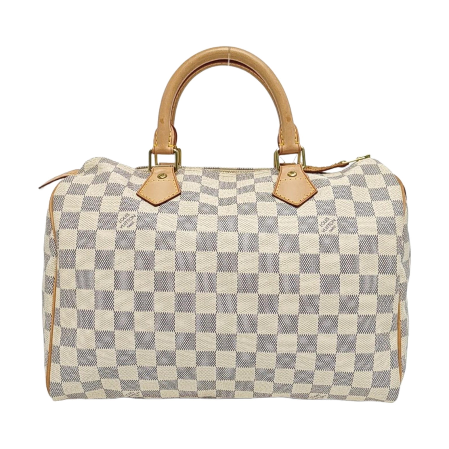 SPEEDY 30 Damier Azur Coated Canvas White