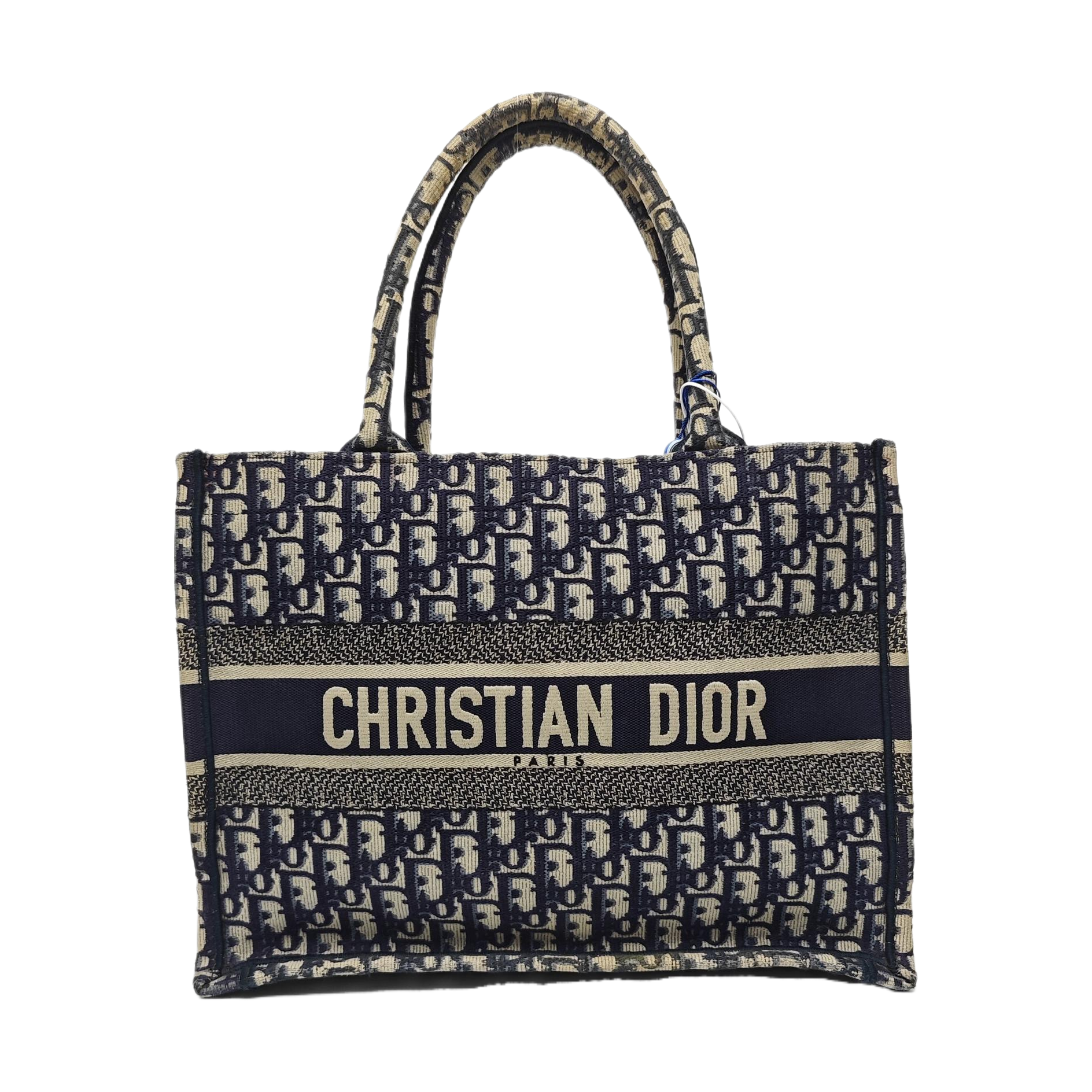 Book Tote Medium Oblique Canvas Blue