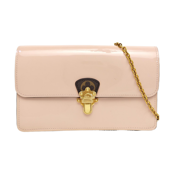 CHERRYWOOD Monogram Patent Leather Pink